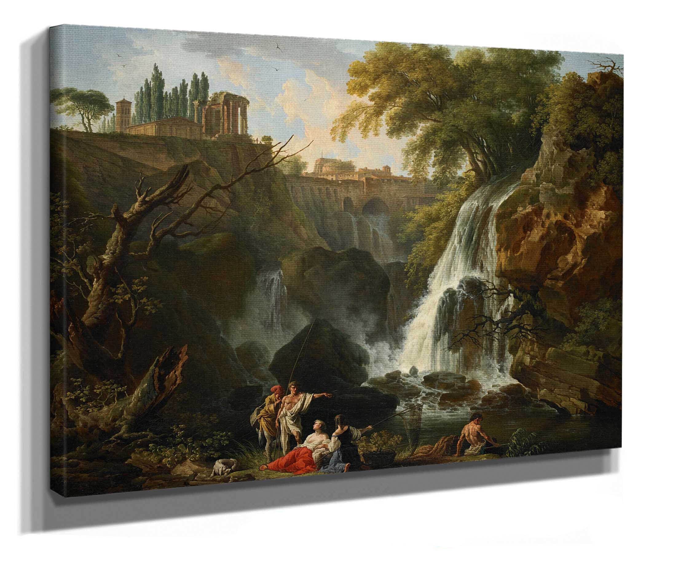 The Cascade At Tivoli About by Claude Joseph Vernet - Image 2