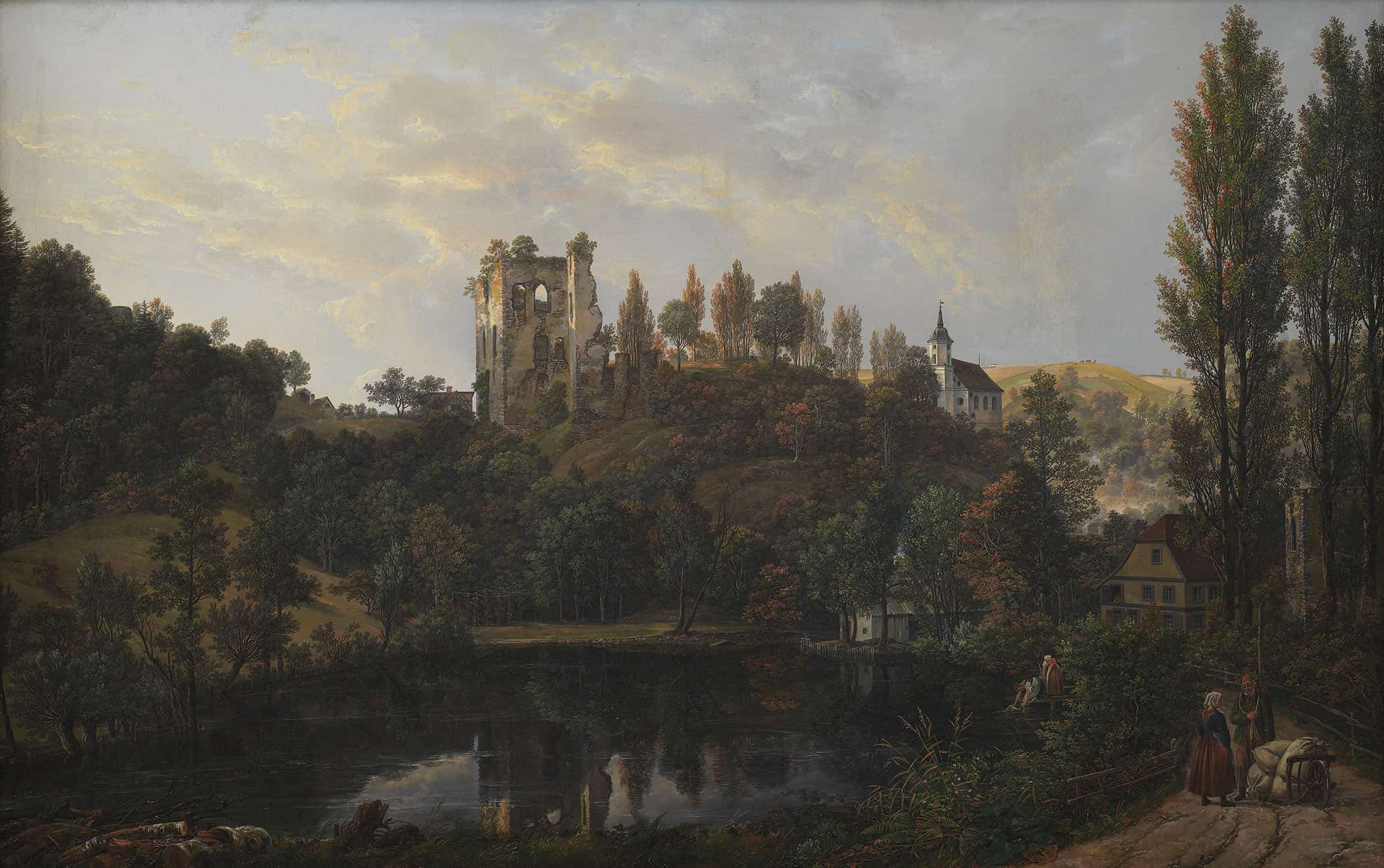 The Castle Ruin At Tharandt by Johan Christian Dahl - Image 2