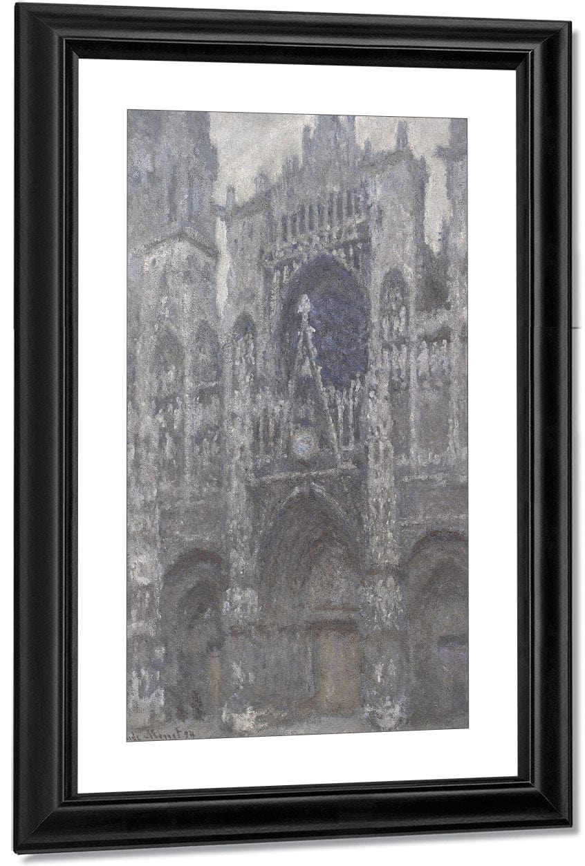 The Cathedral In Rouen. The Portal, Grey Weather By Claude Monet - Image 2