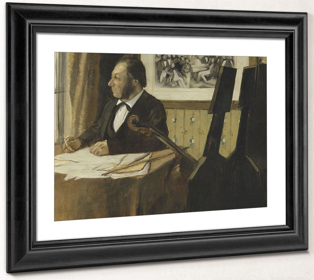 The Cellist Pilet By Edgar Degas - Image 4