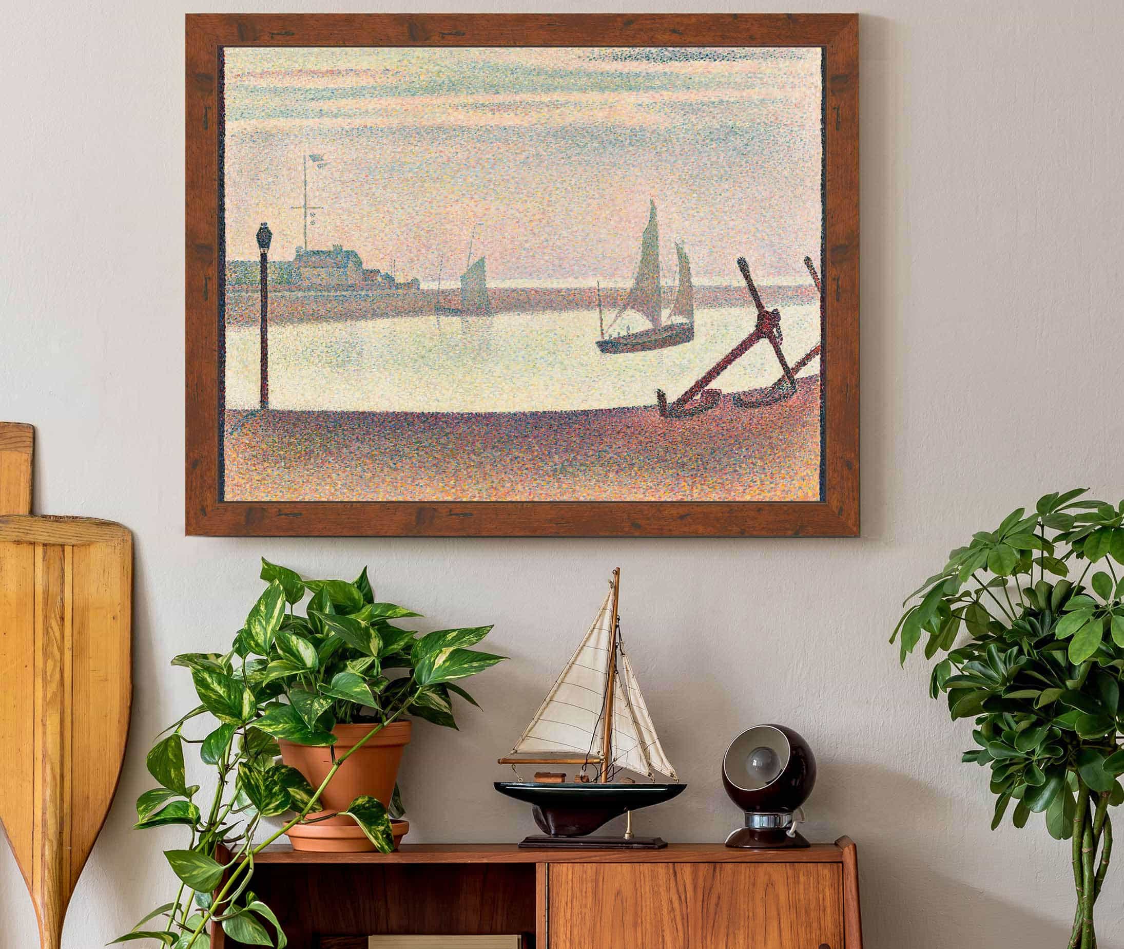 The Channel At Gravelines Evening by Georges Seurat - Image 3