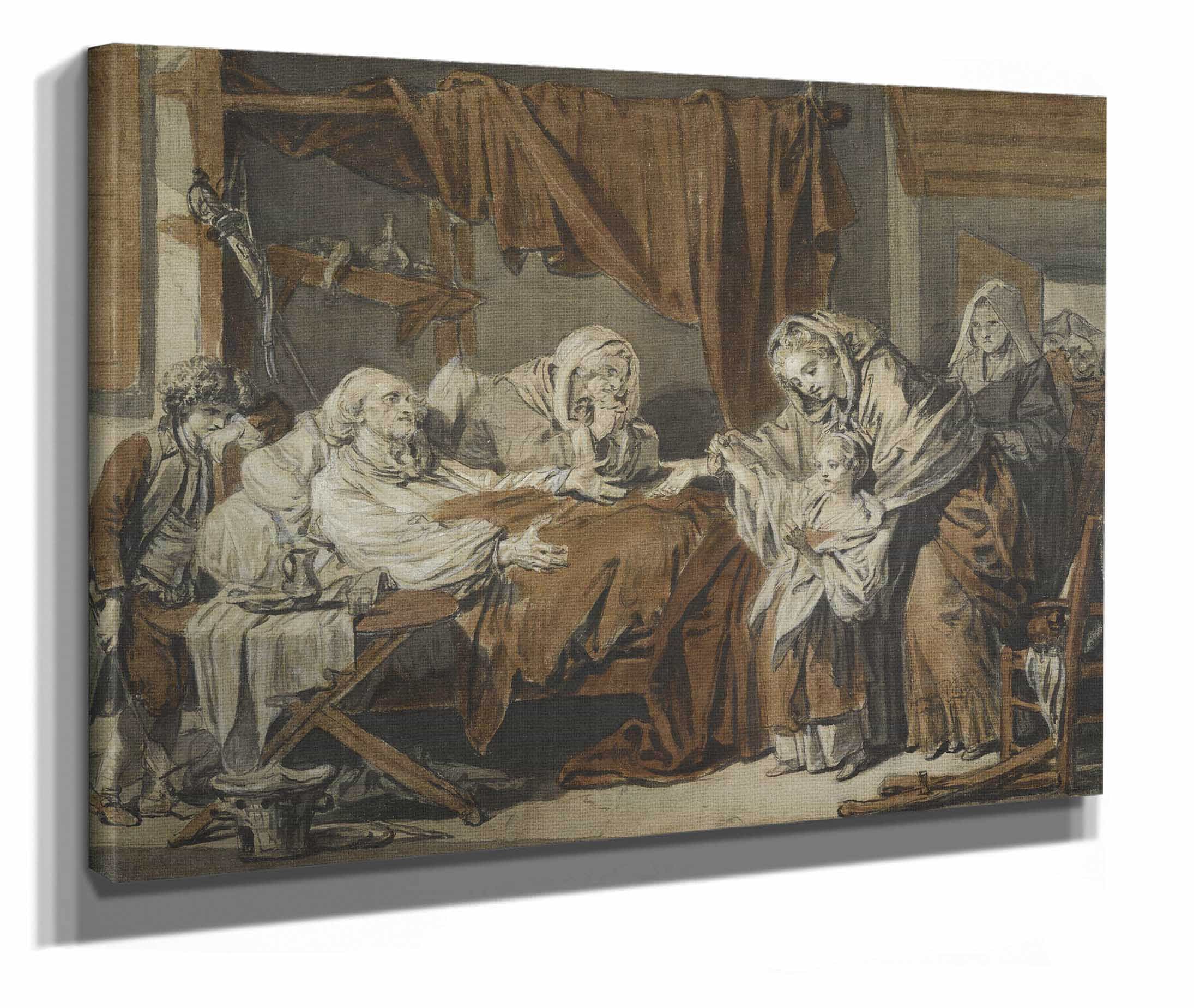 The Charitable Woman La Dame De Charite by Jean Baptiste Greuze