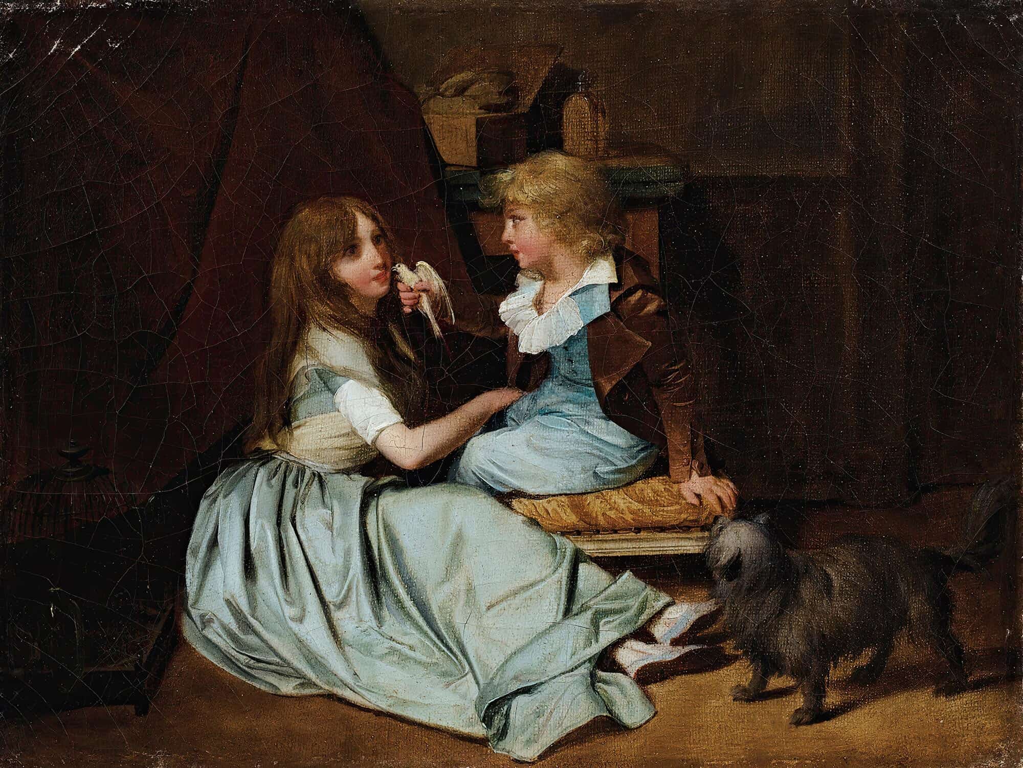 The Cherished Dove by Louis Leopold Boilly