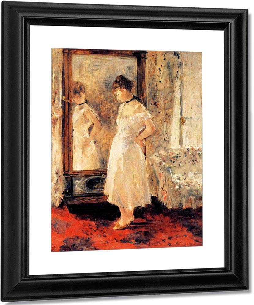 The Cheval Glass 1876 Oil On Canvas 65X54Cm Private Collection By Berthe Morisot - Image 3