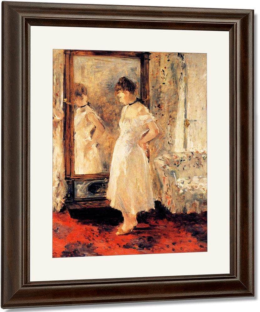The Cheval Glass 1876 Oil On Canvas 65X54Cm Private Collection By Berthe Morisot - Image 4