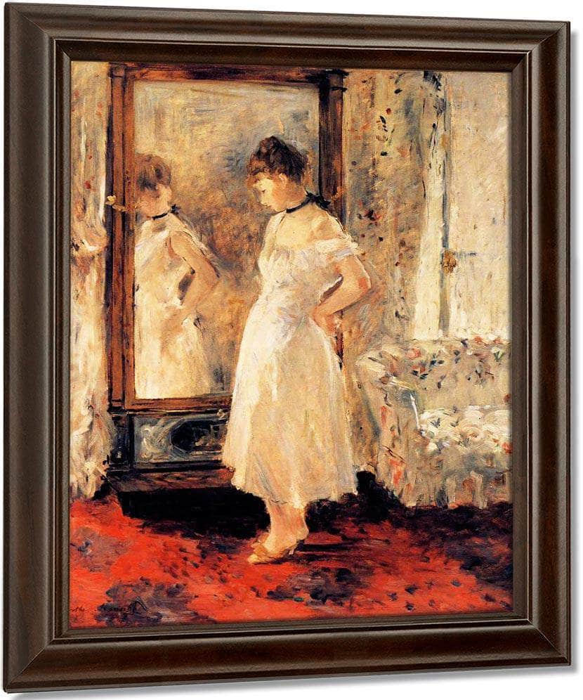 The Cheval Glass 1876 Oil On Canvas 65X54Cm Private Collection By Berthe Morisot - Image 5