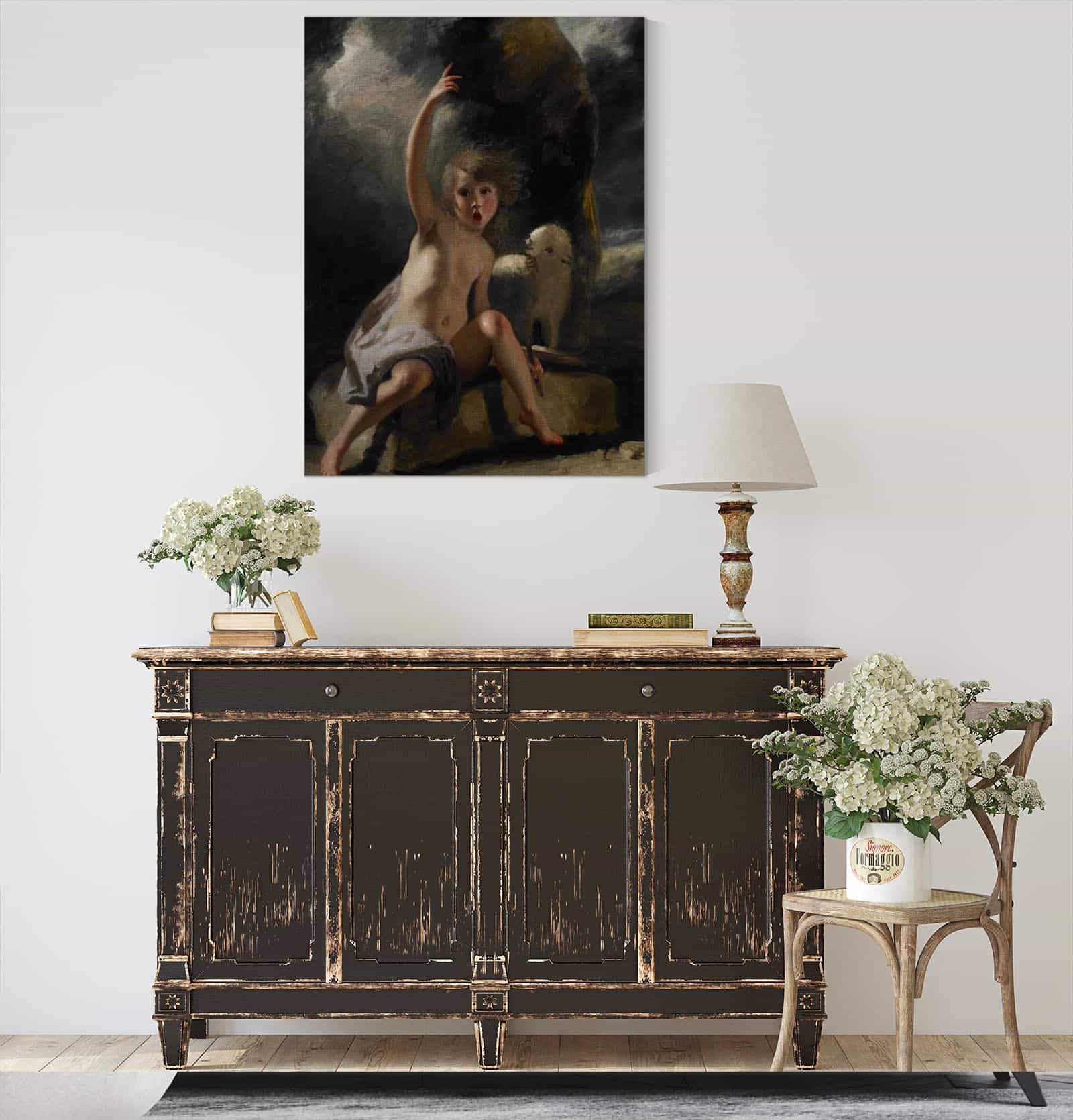 The Child Baptist In The Wilderness by Sir Joshua Reynolds - Image 4