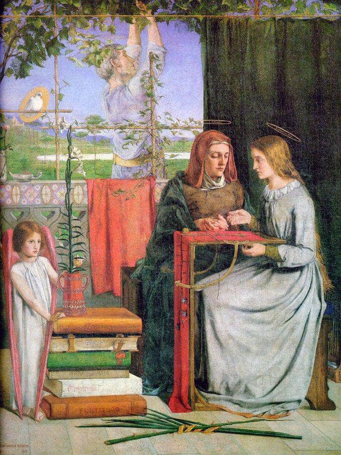 The Childhood Of Mary Virgin 1849 83 2X65 4Cm Tate Britain By Dante Gabriel Rossetti - Image 6