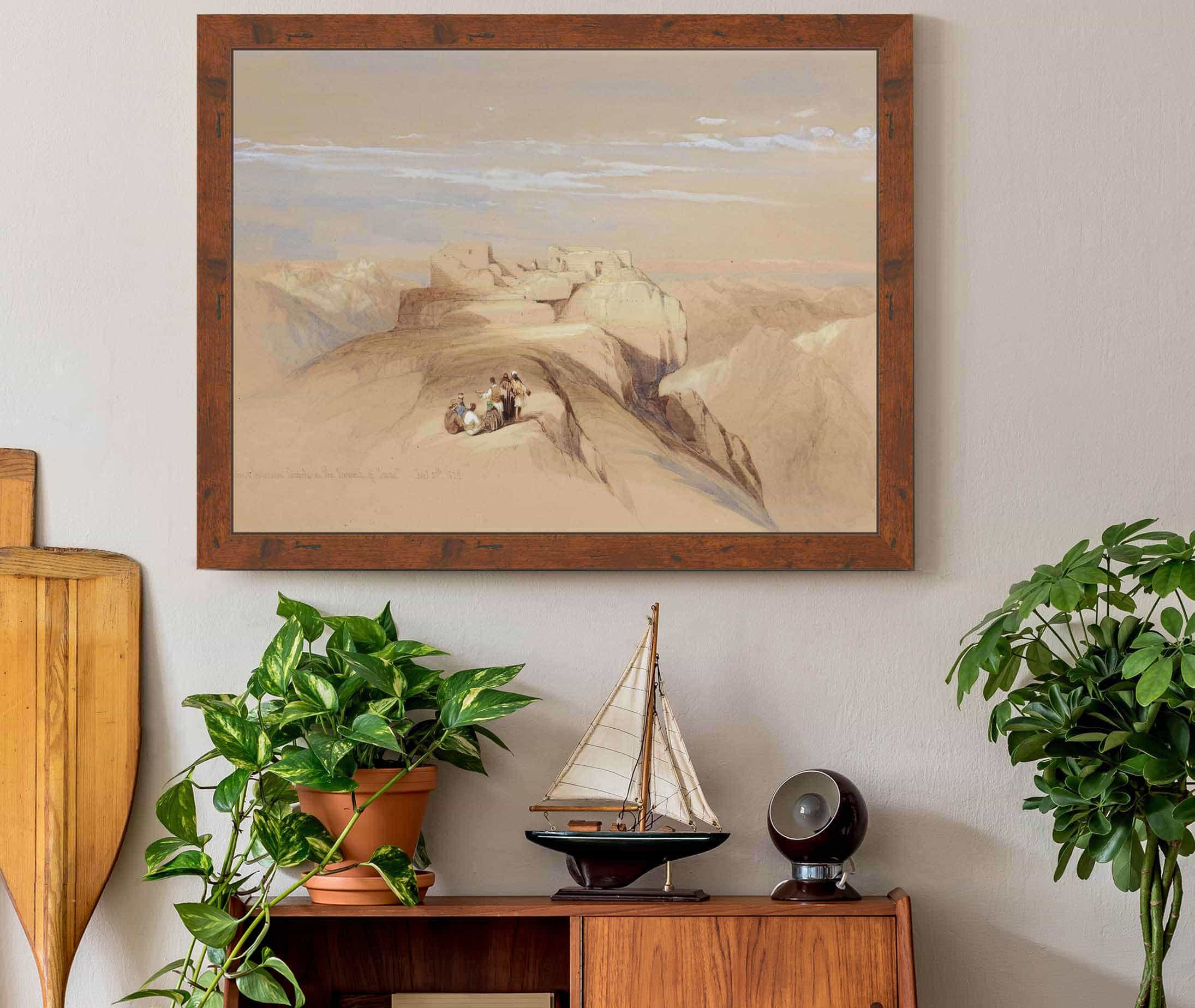 The Christian And Mohammedan Chapels On The Summit Of Sinai by David Roberts - Image 3