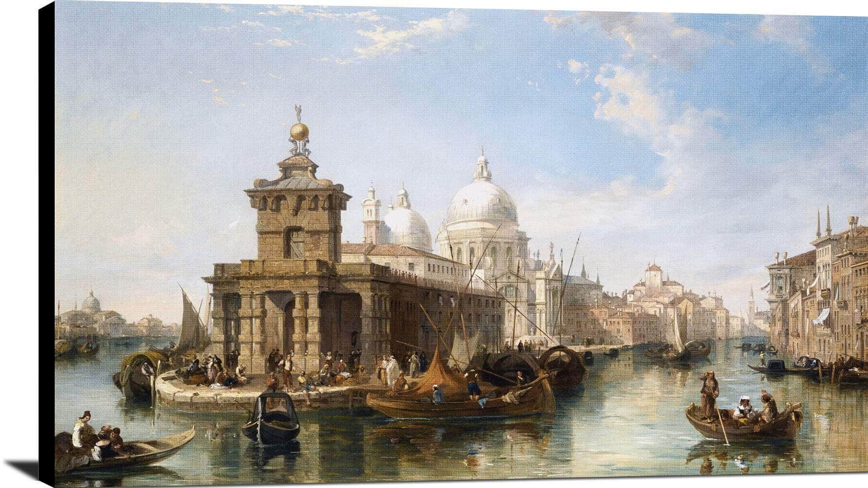 The Church Of Salute Venice Painting Edward Pritchett Canvas Art - Image 2