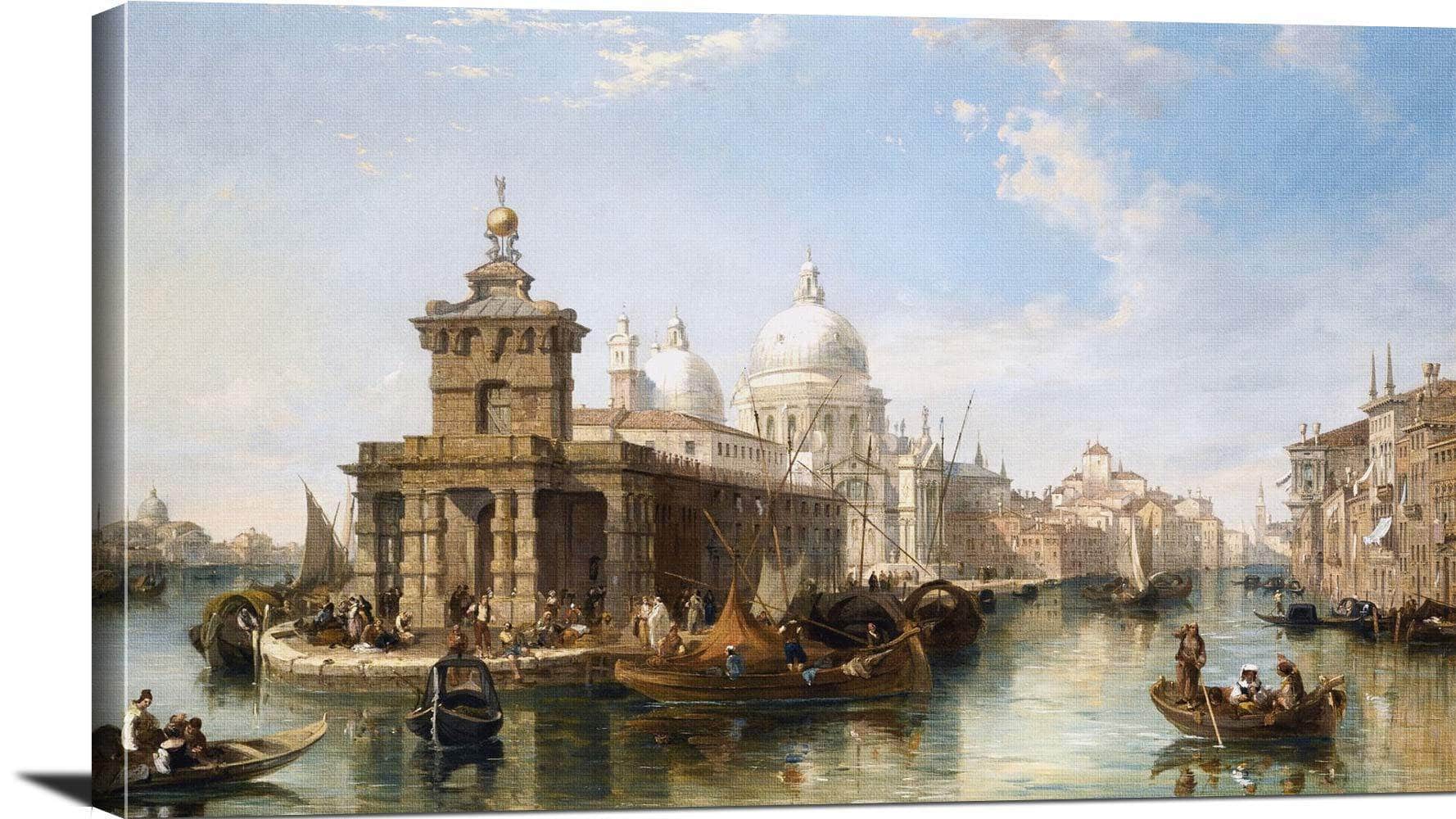 The Church Of Salute Venice Painting Edward Pritchett Canvas Art - Image 3