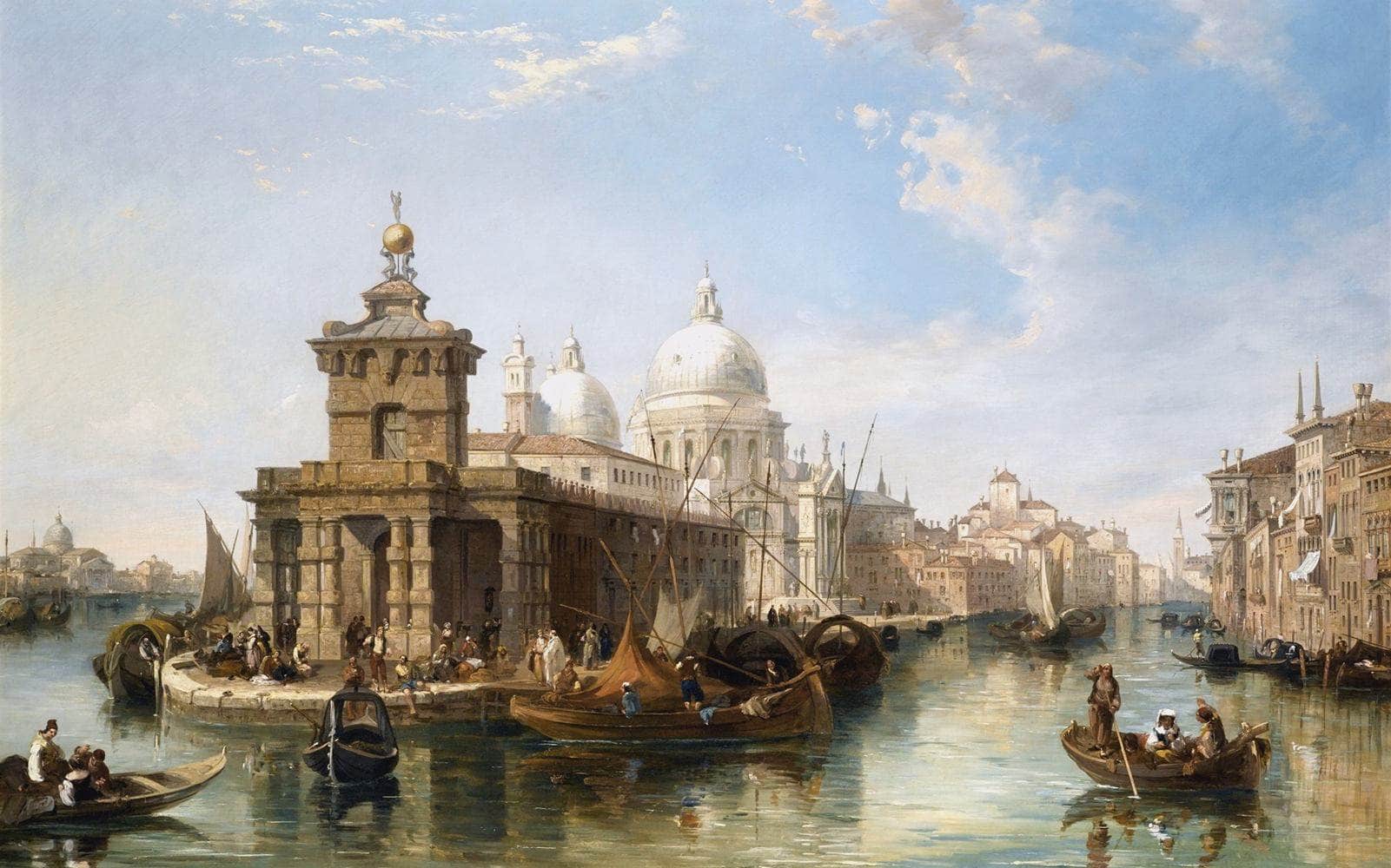The Church Of Salute Venice Painting Edward Pritchett Canvas Art - Image 5