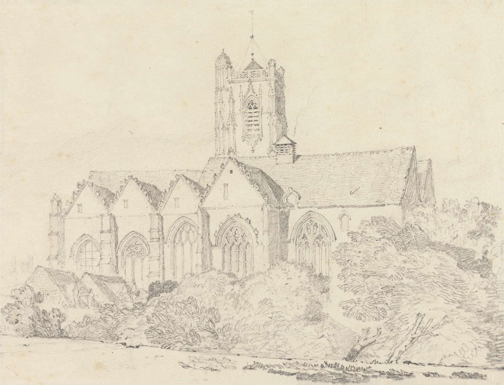The Church Of St John Peronne Somme by John Sell Cotman