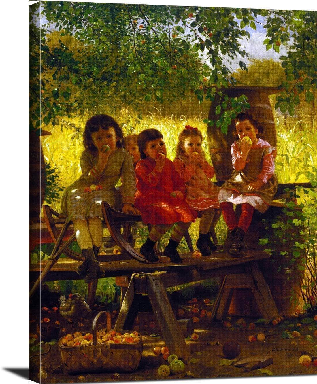 The Cider Mill Painting John George Brown Canvas Art - Image 3