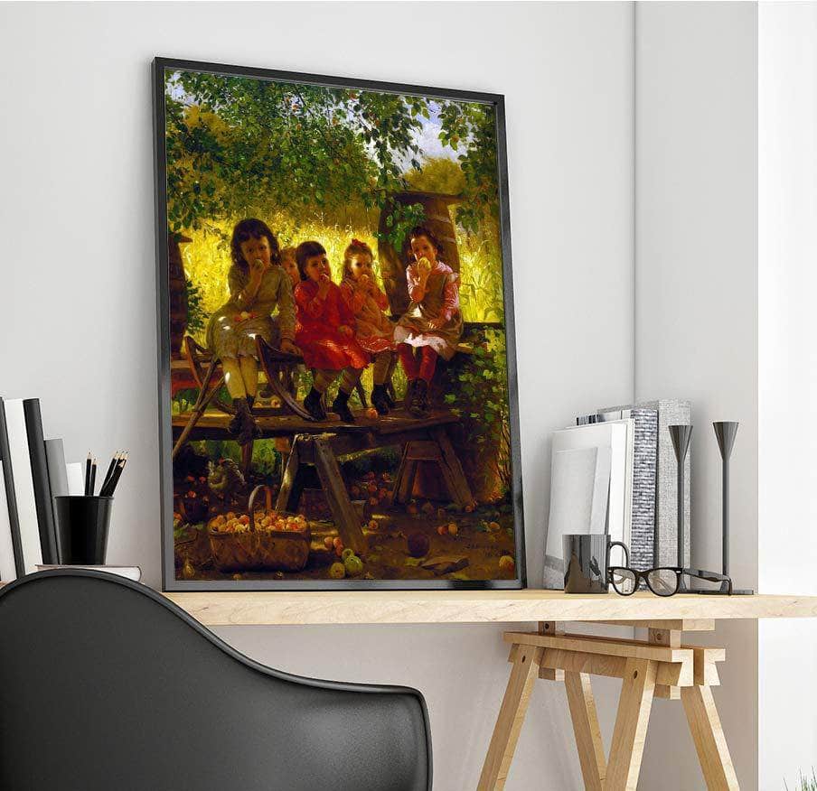 The Cider Mill Painting John George Brown Canvas Art - Image 4