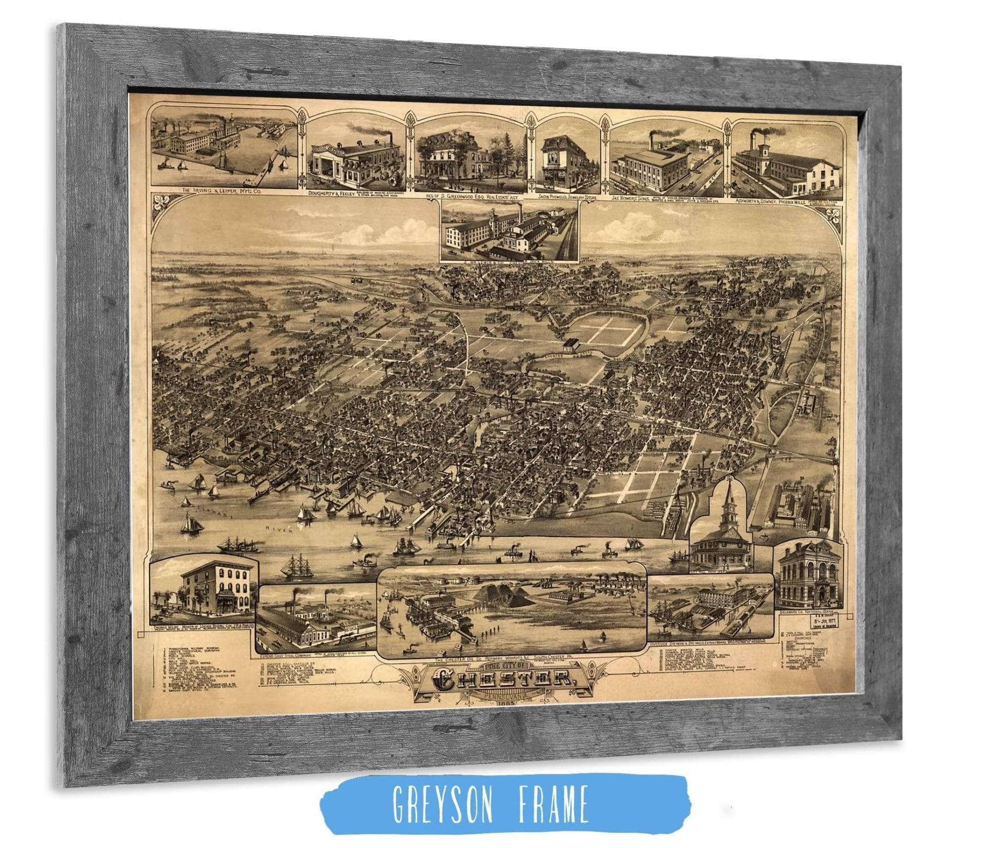 The City Of Chester Pennsylvania 1885 State of Pennsylvania - Image 6