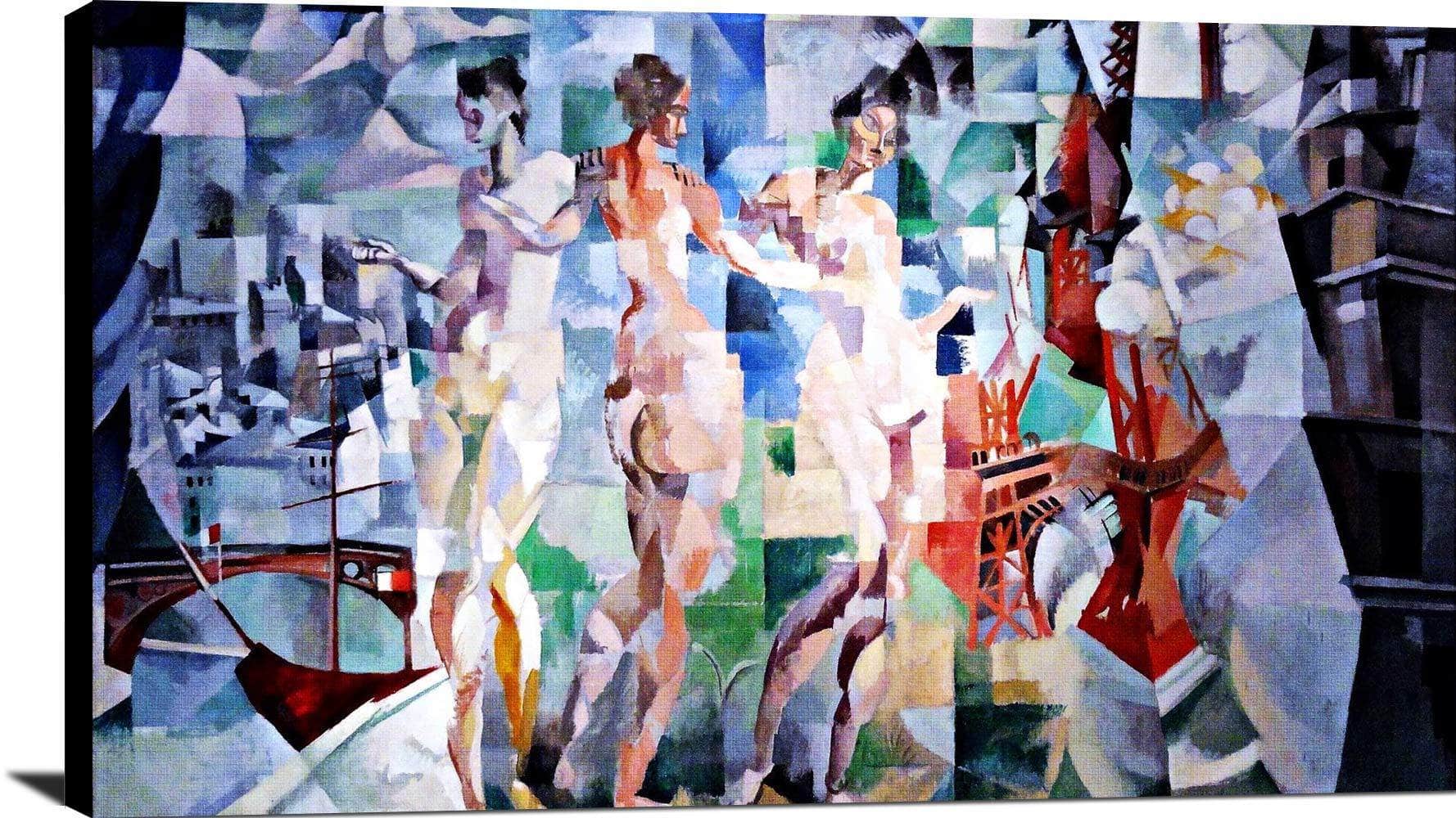 The City Of Paris Painting Robert Delaunay Canvas Art - Image 2
