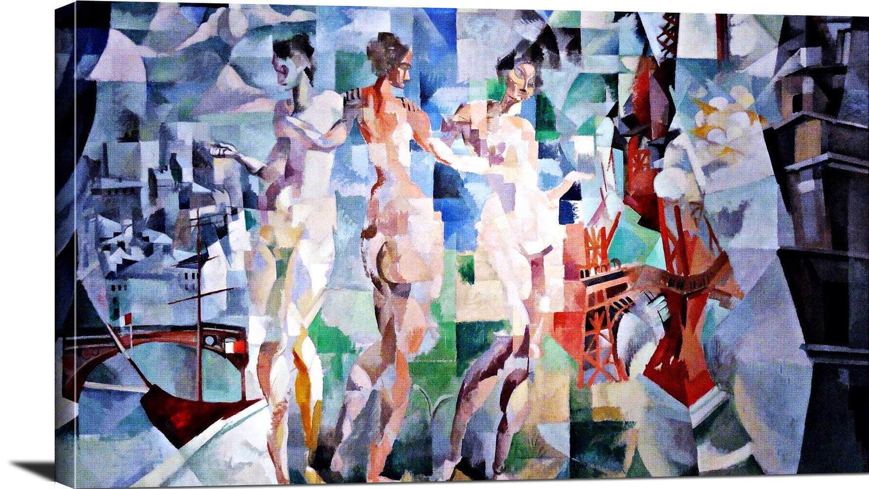 The City Of Paris Painting Robert Delaunay Canvas Art - Image 3