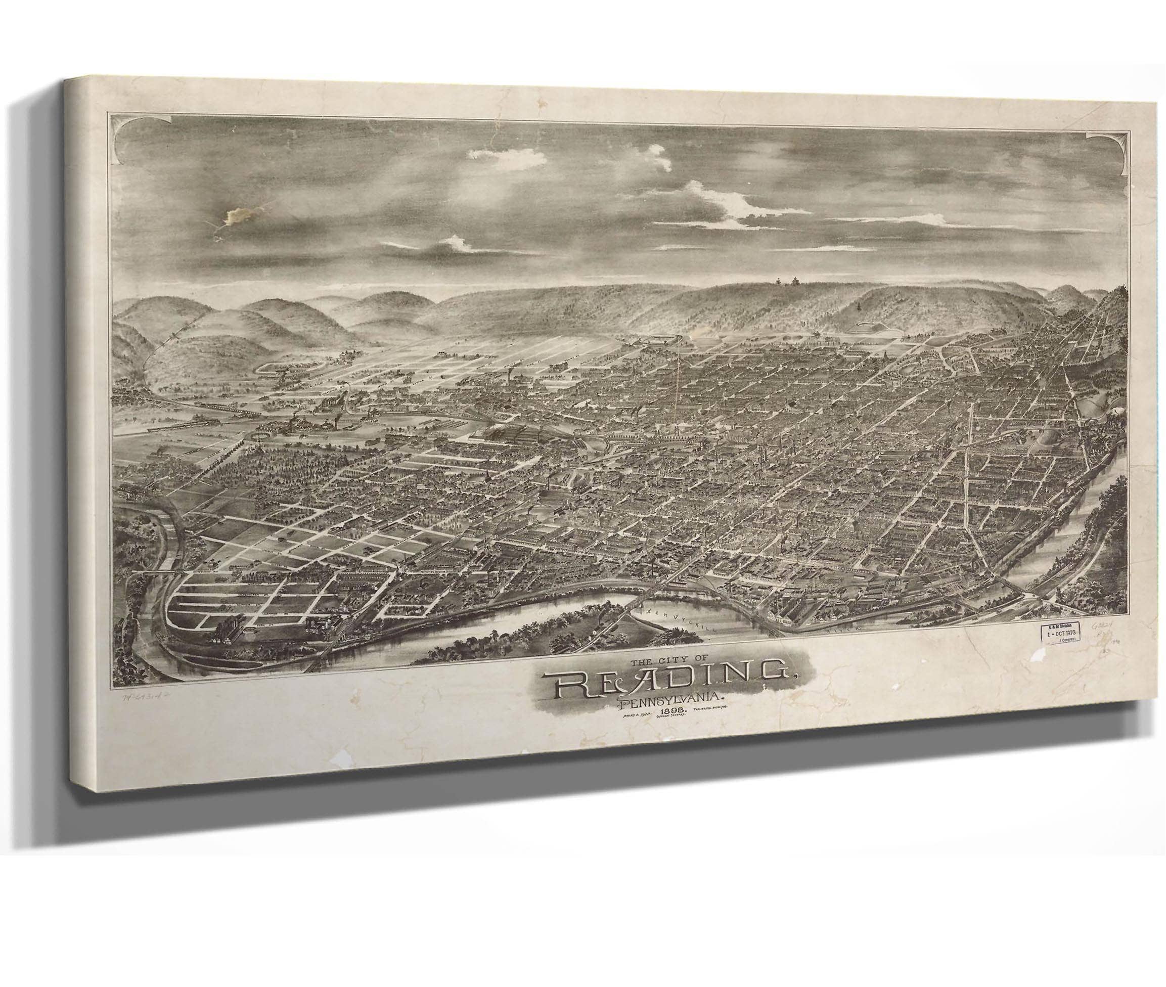 The City Of Reading Pennsylvania 1898 State Of Pennsylvania