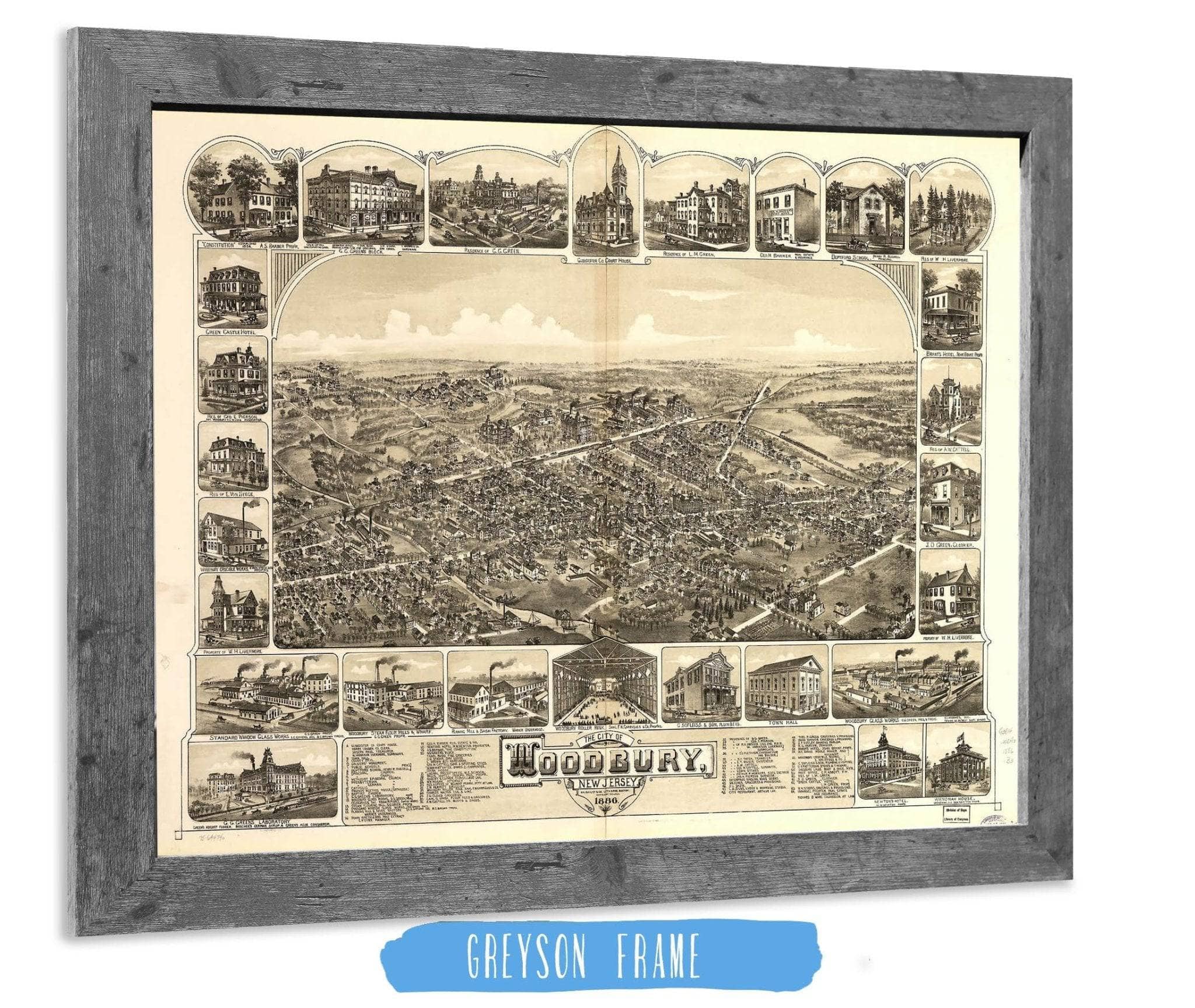 The City Of Woodbury New Jersey 1886 State of New Jersey - Image 6