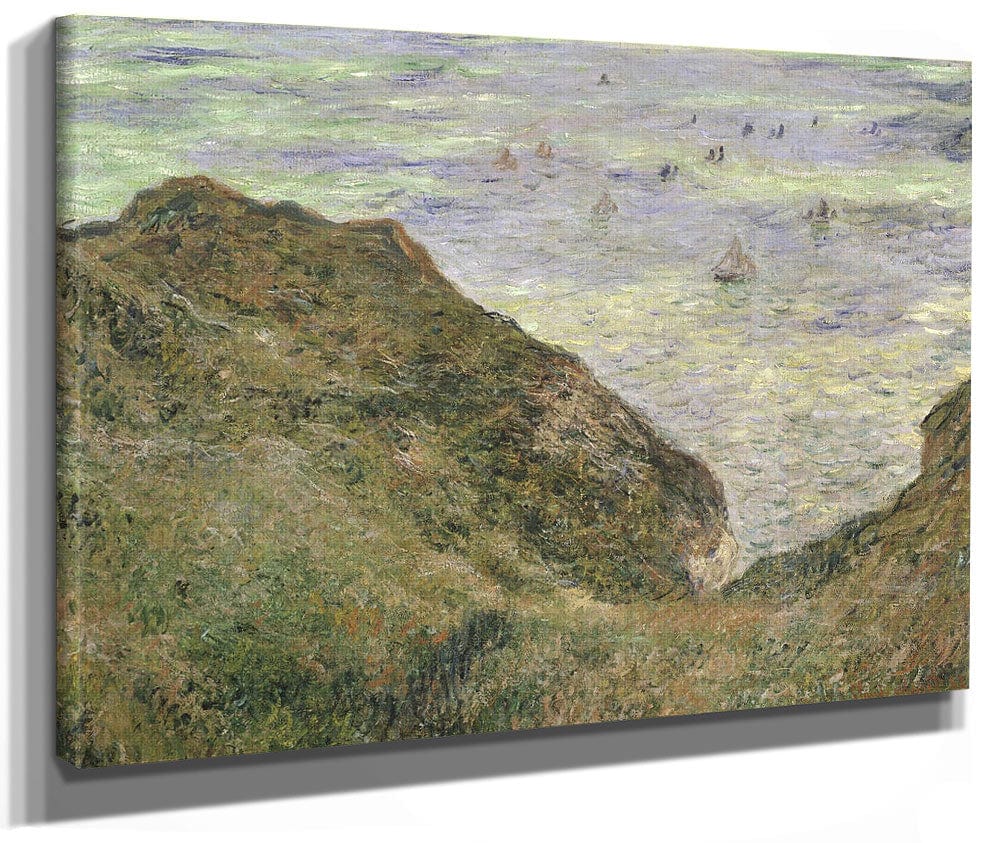 The Cliff At Pourville By Claude Monet
