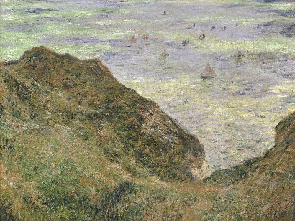 The Cliff At Pourville By Claude Monet - Image 7