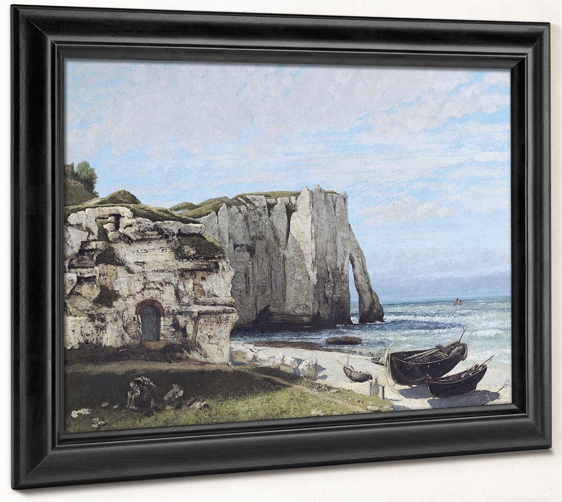 The Cliffs At Etretat After The Storm By Jean Desire Gustave Courbet - Image 8