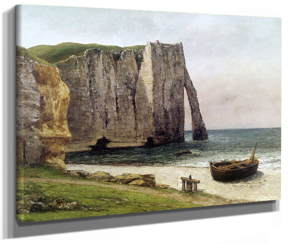 The Cliffs At Etretat By Jean Desire Gustave Courbet