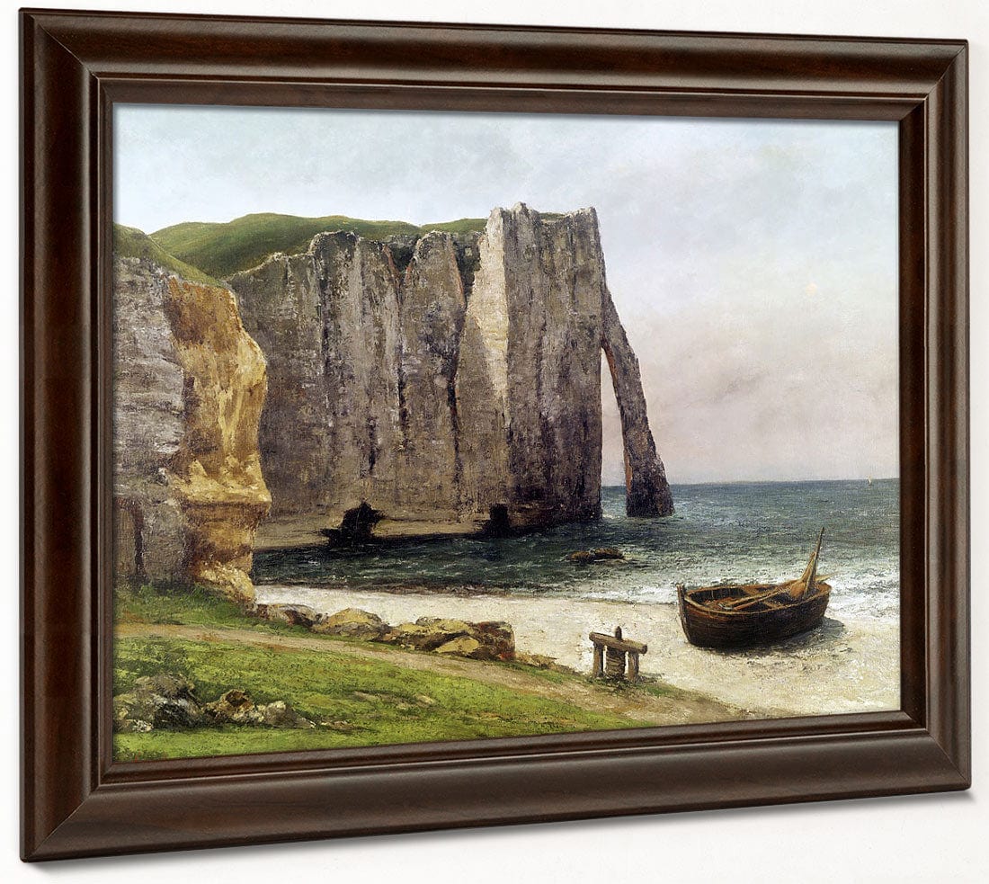 The Cliffs At Etretat By Jean Desire Gustave Courbet - Image 6