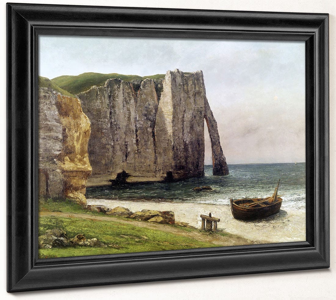 The Cliffs At Etretat By Jean Desire Gustave Courbet - Image 8