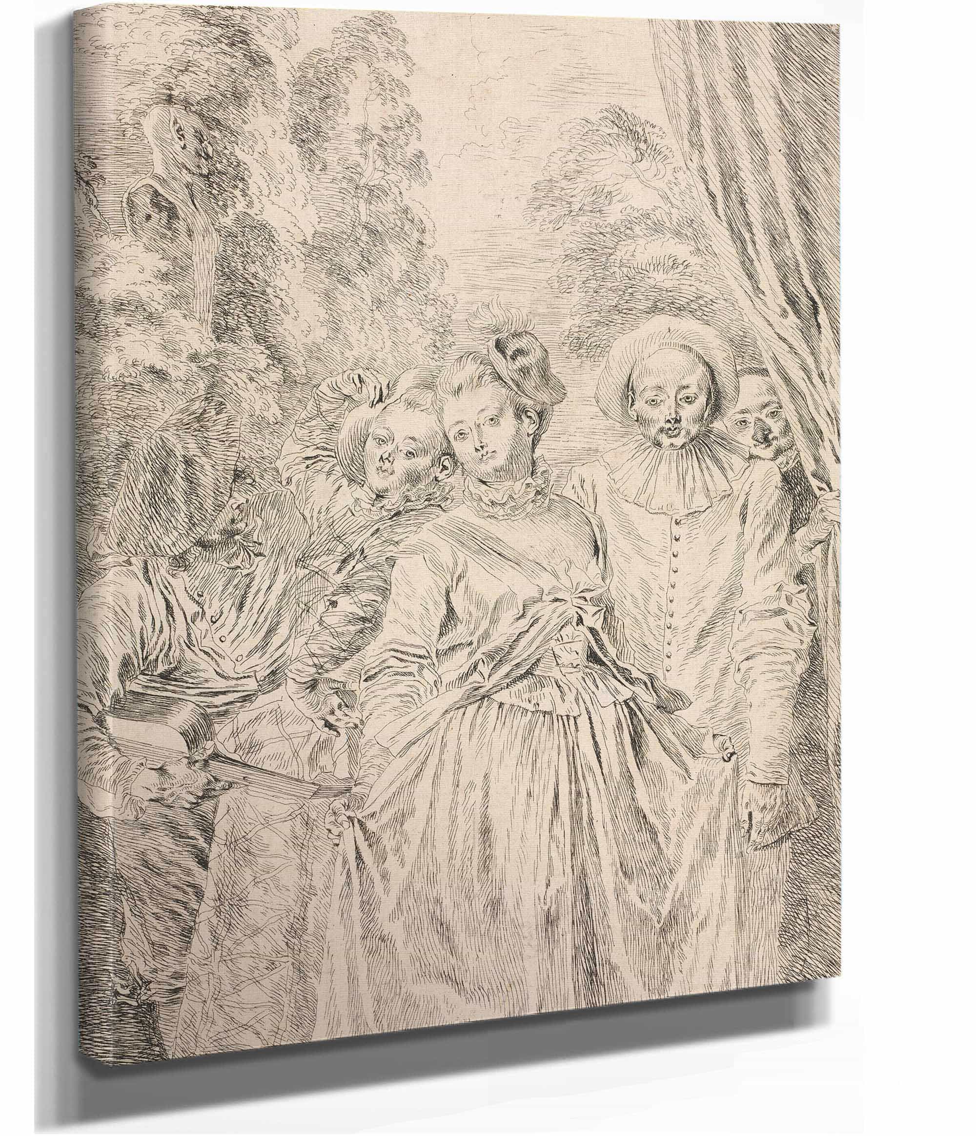 The Clothes Are Italian by Jean Antoine Watteau - Image 2