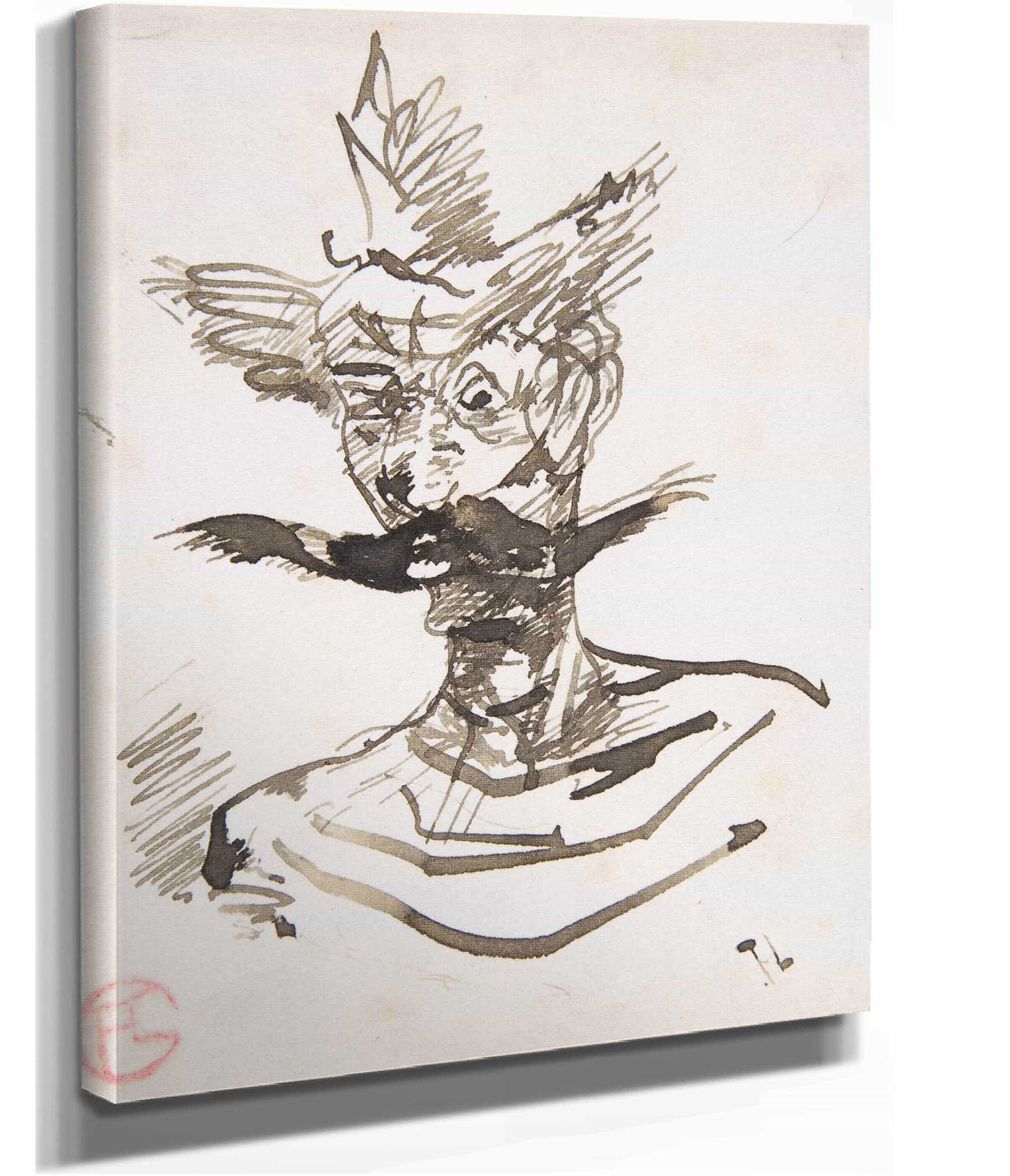 The Clown M Joret by Henri De Toulouse Lautrec - Image 2
