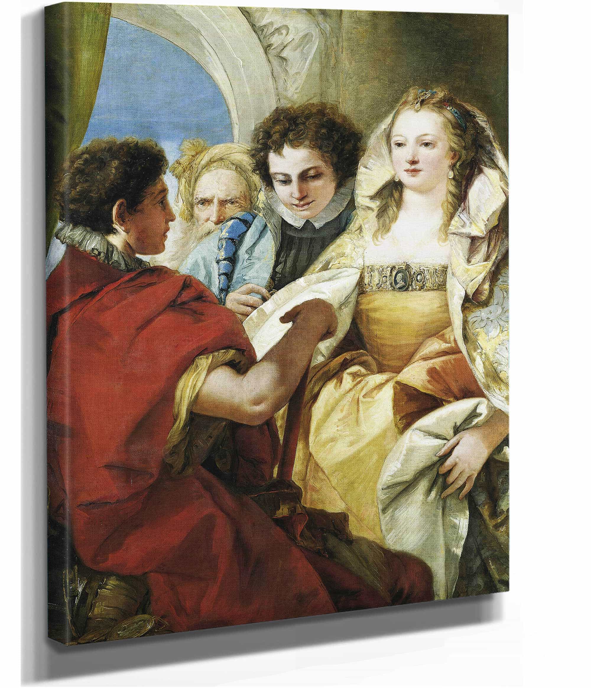 The Continence Of Scipio by Giovanni Domenico Tiepolo - Image 2