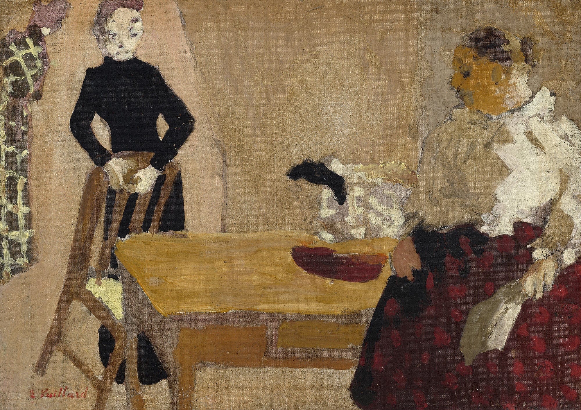 The Conversation by Edouard Vuillard - Image 2