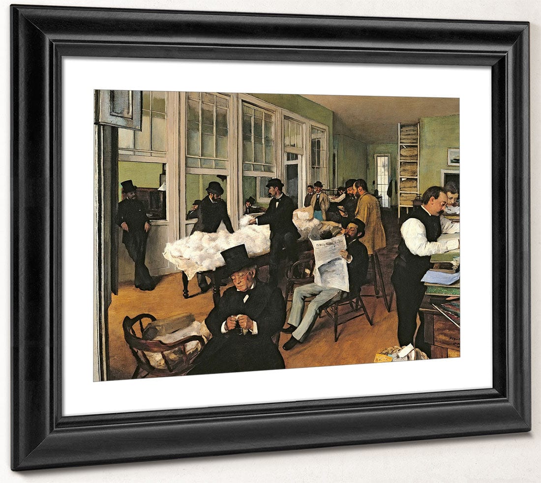 The Cotton Exchange, New Orleans By Edgar Degas - Image 2