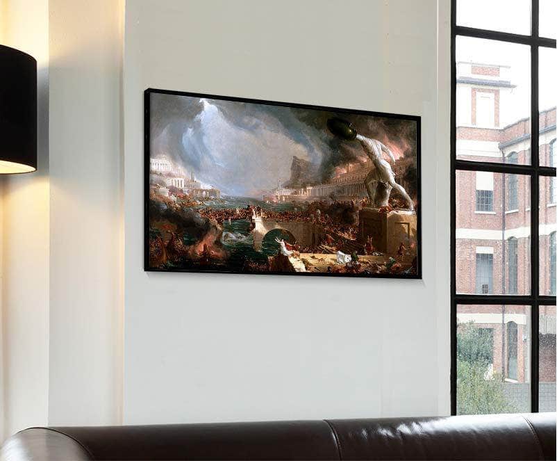The Course Of Empire Destruction Painting Thomas Cole Canvas Art - Image 4