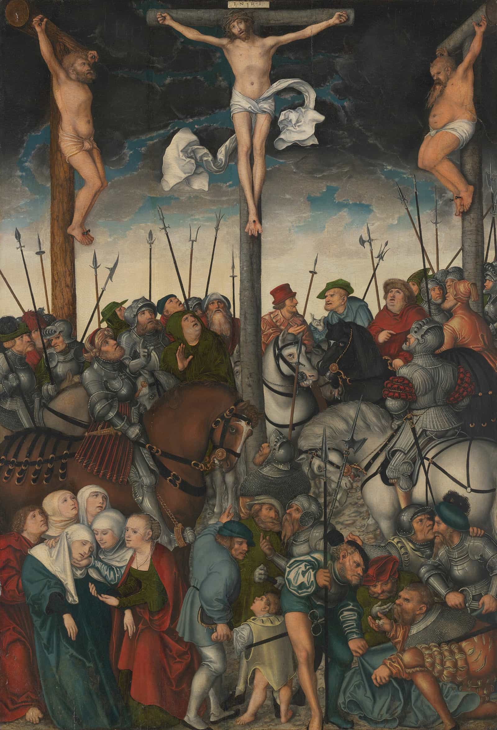 The Crucifixion by Lucas Cranach The Elder - Image 2