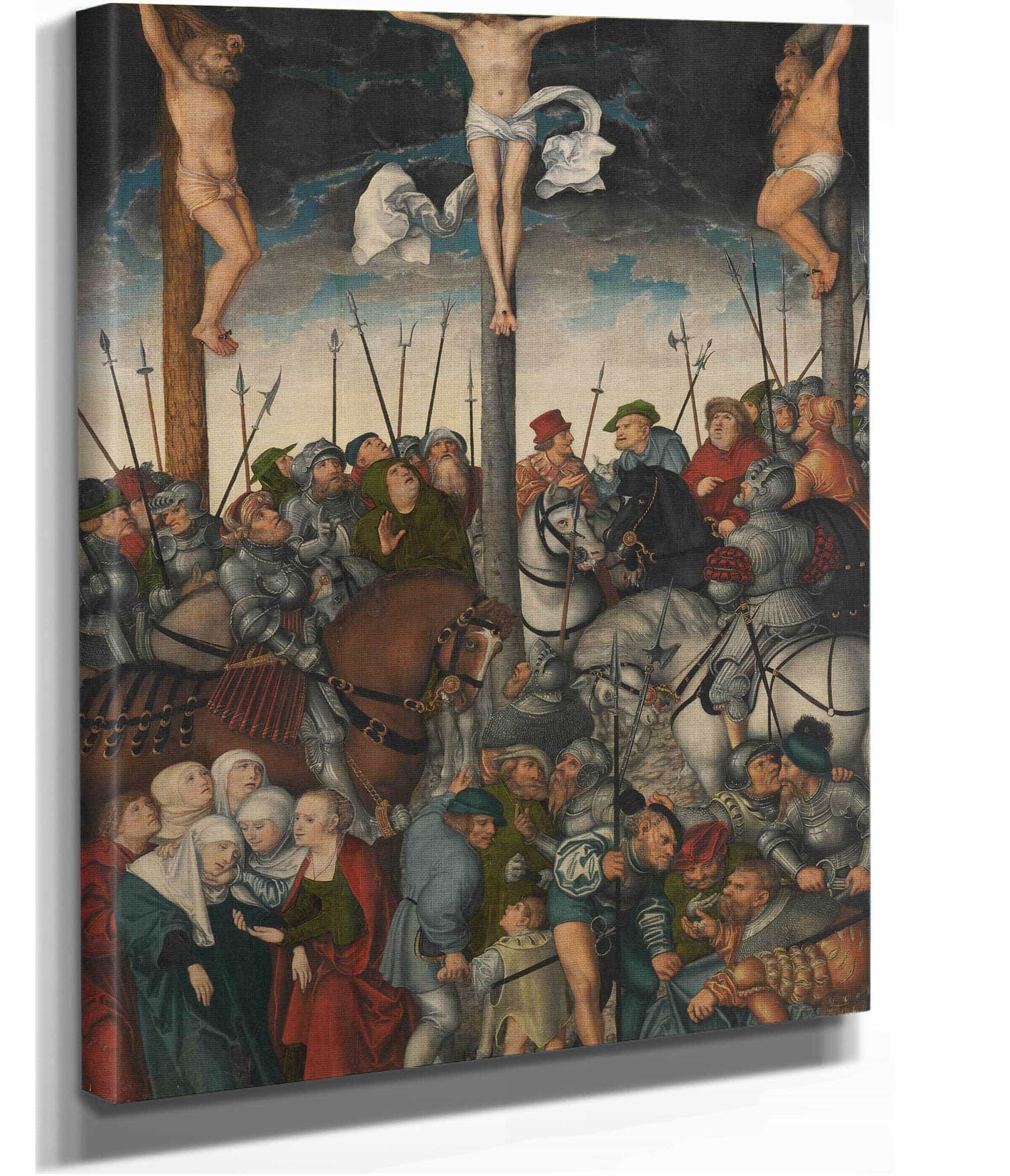 The Crucifixion by Lucas Cranach The Elder - Image 3