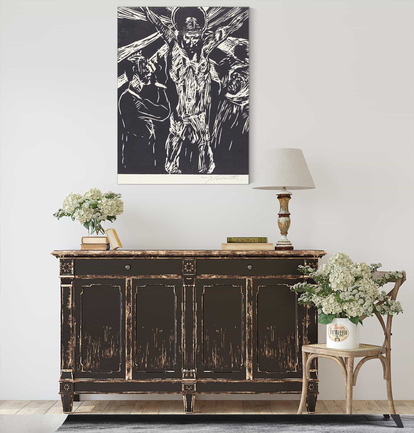 The Crucifixion Christus Am Kreuz by Lovis Corinth - Image 4