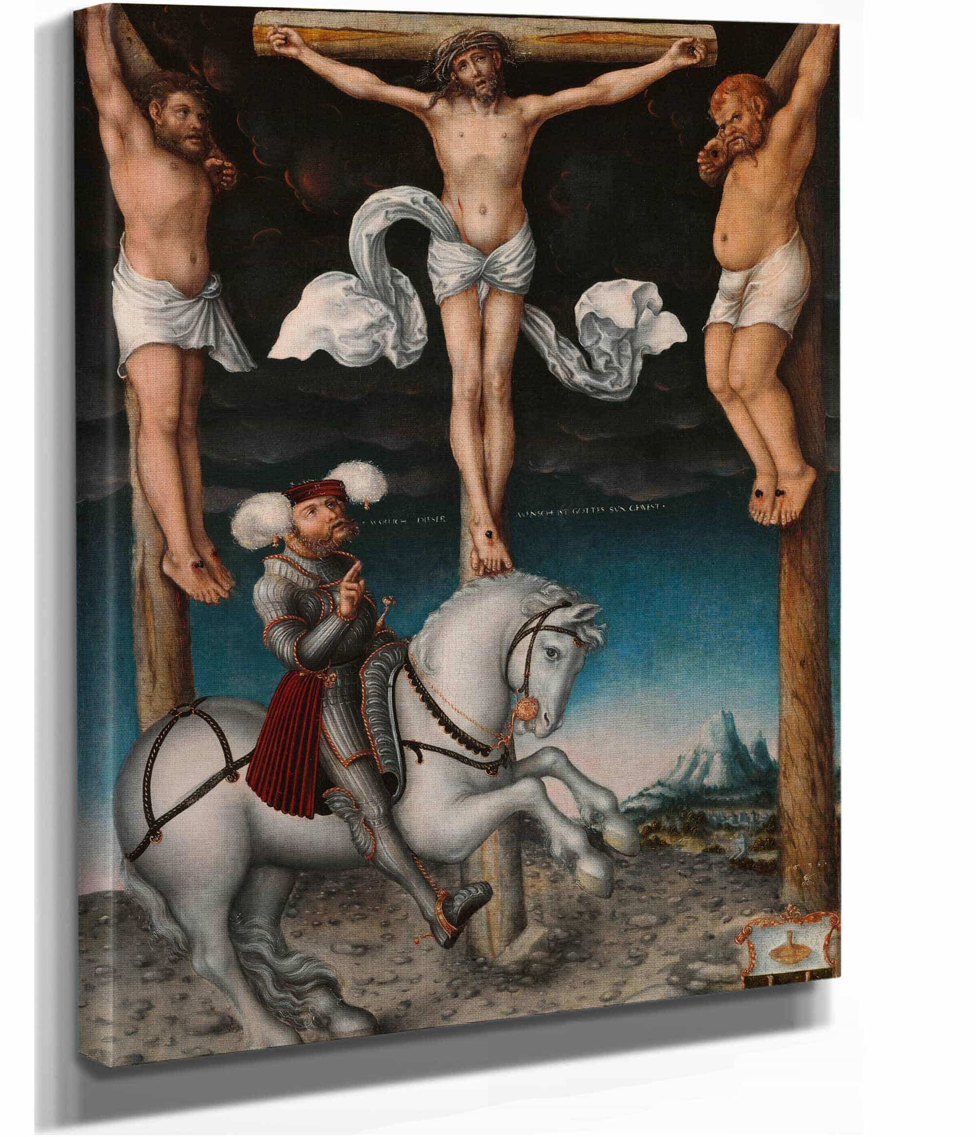 The Crucifixion With The Converted Centurion by Lucas Cranach The Elder - Image 2