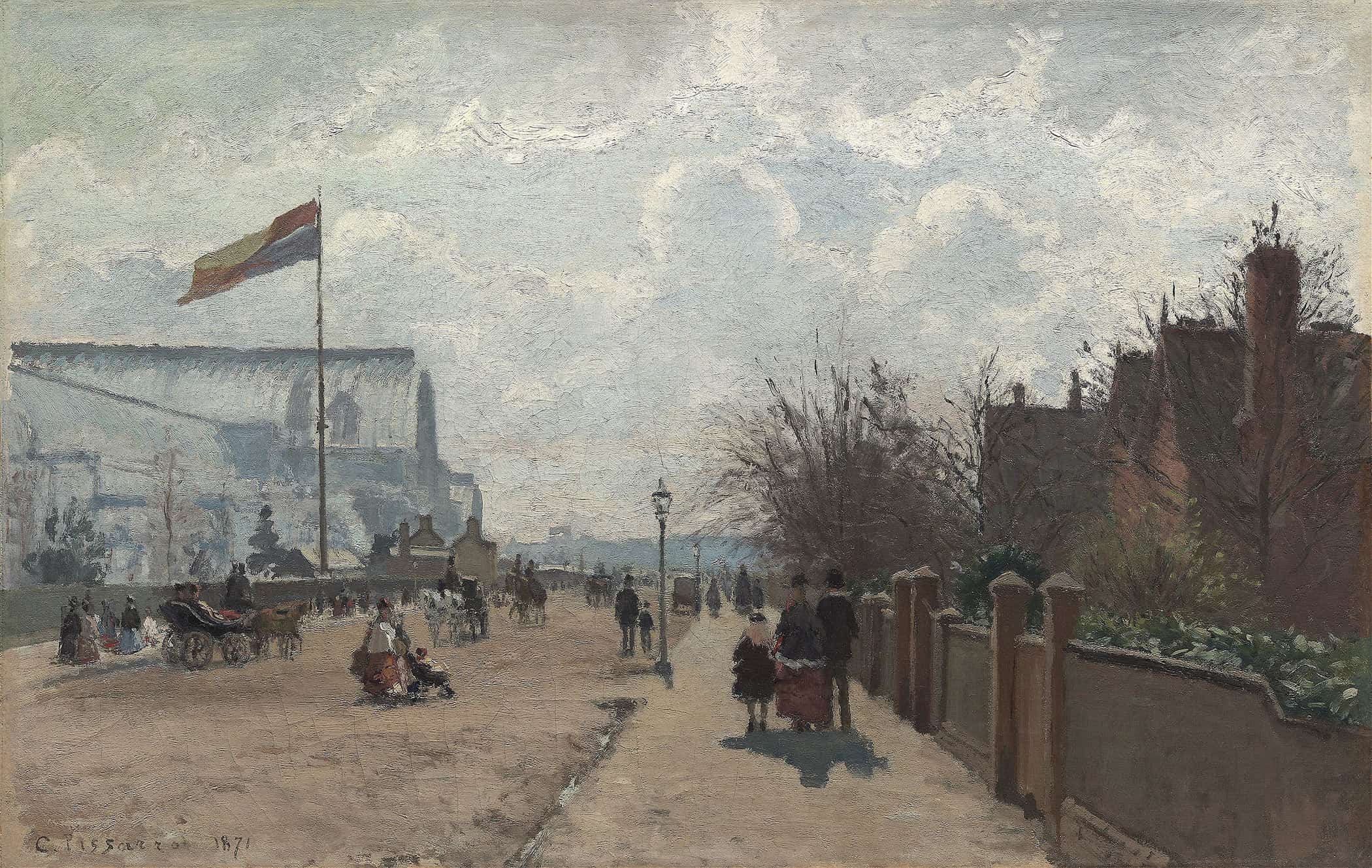 The Crystal Palace by Camille Pissarro - Image 2