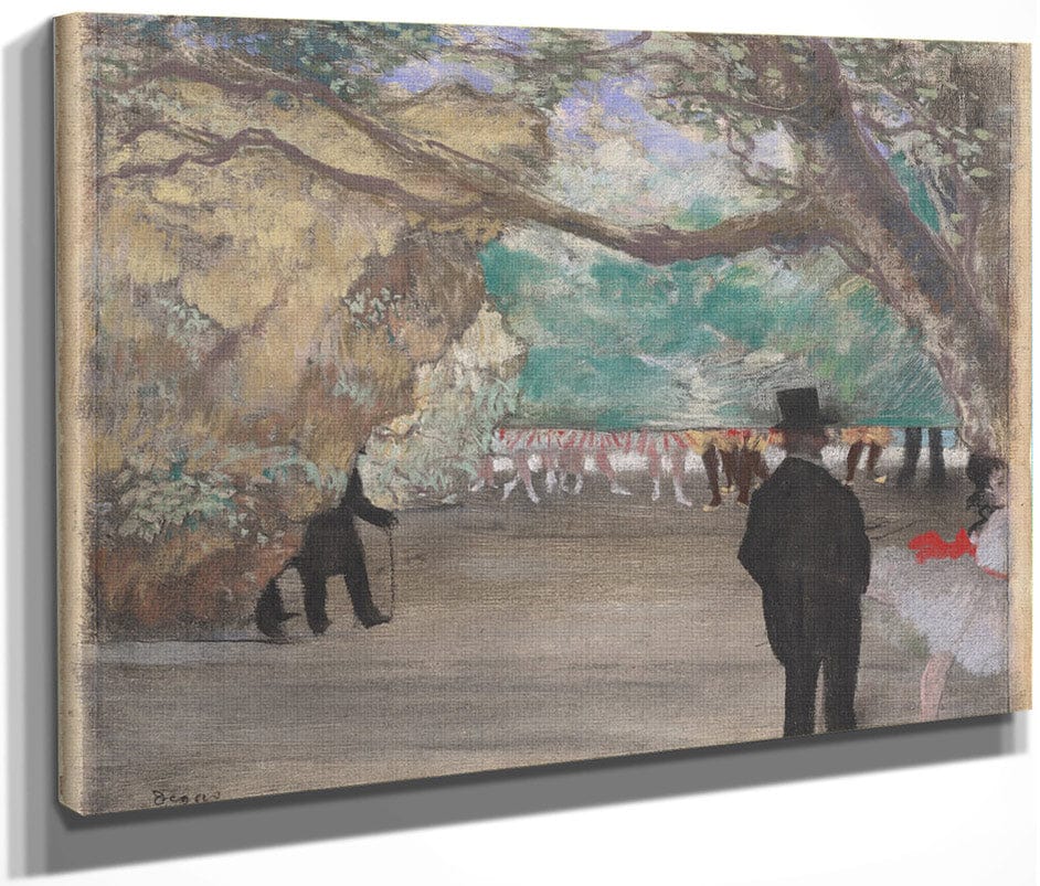 The Curtain By Edgar Degas