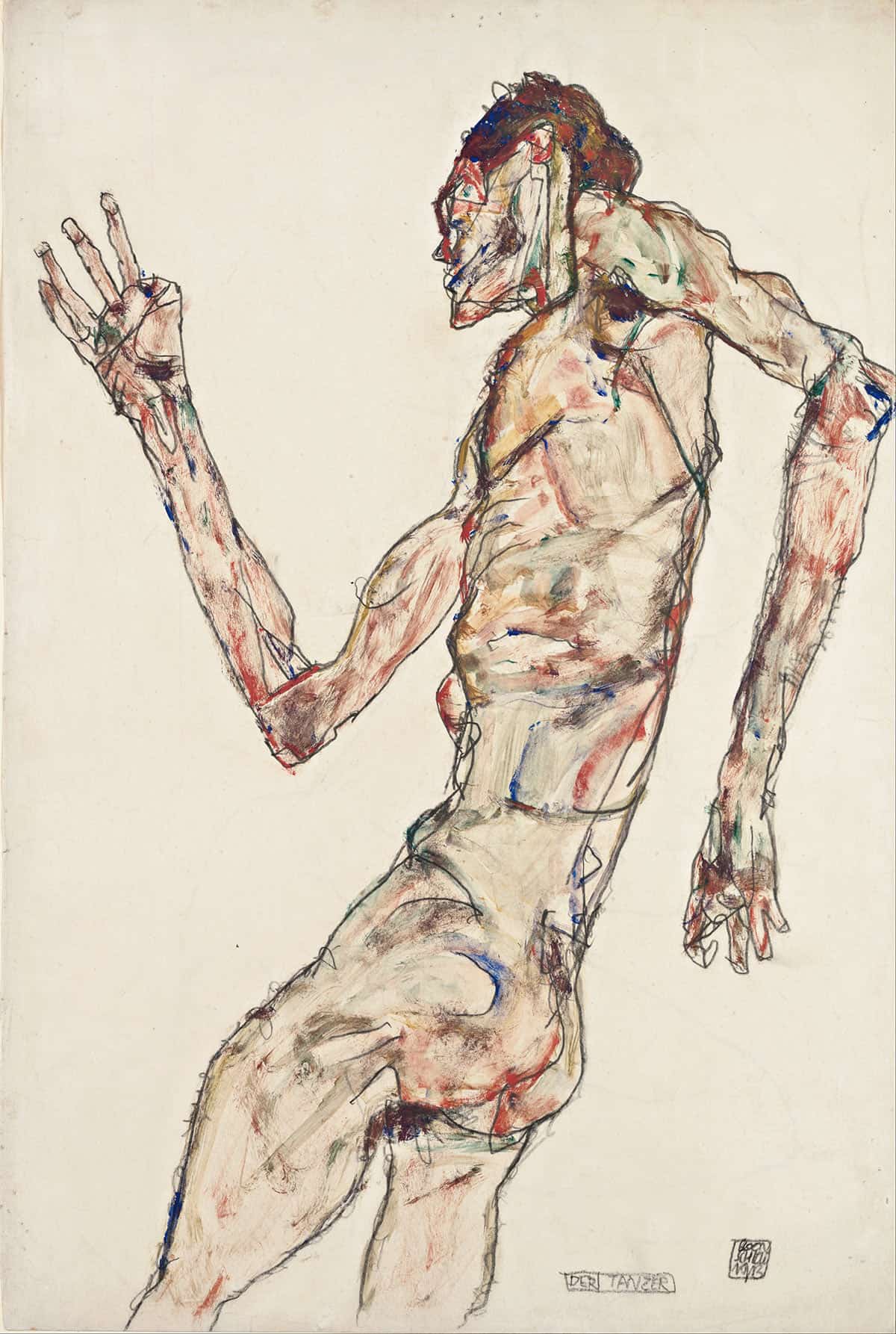 The Dancer by Egon Schiele - Image 3