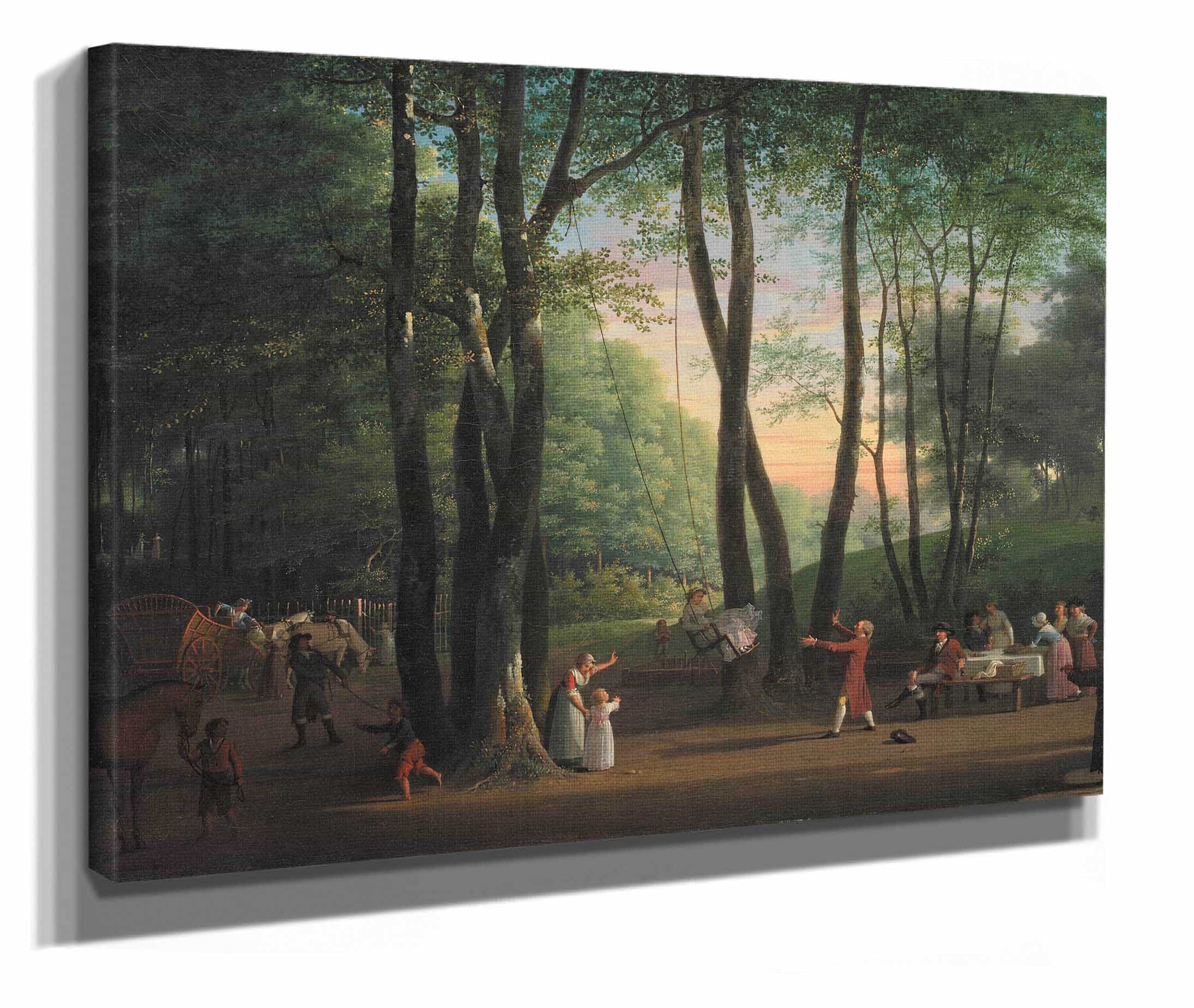 The Dancing Glade At Sorgenfri North Of Copenhagen by Jens Juel - Image 2