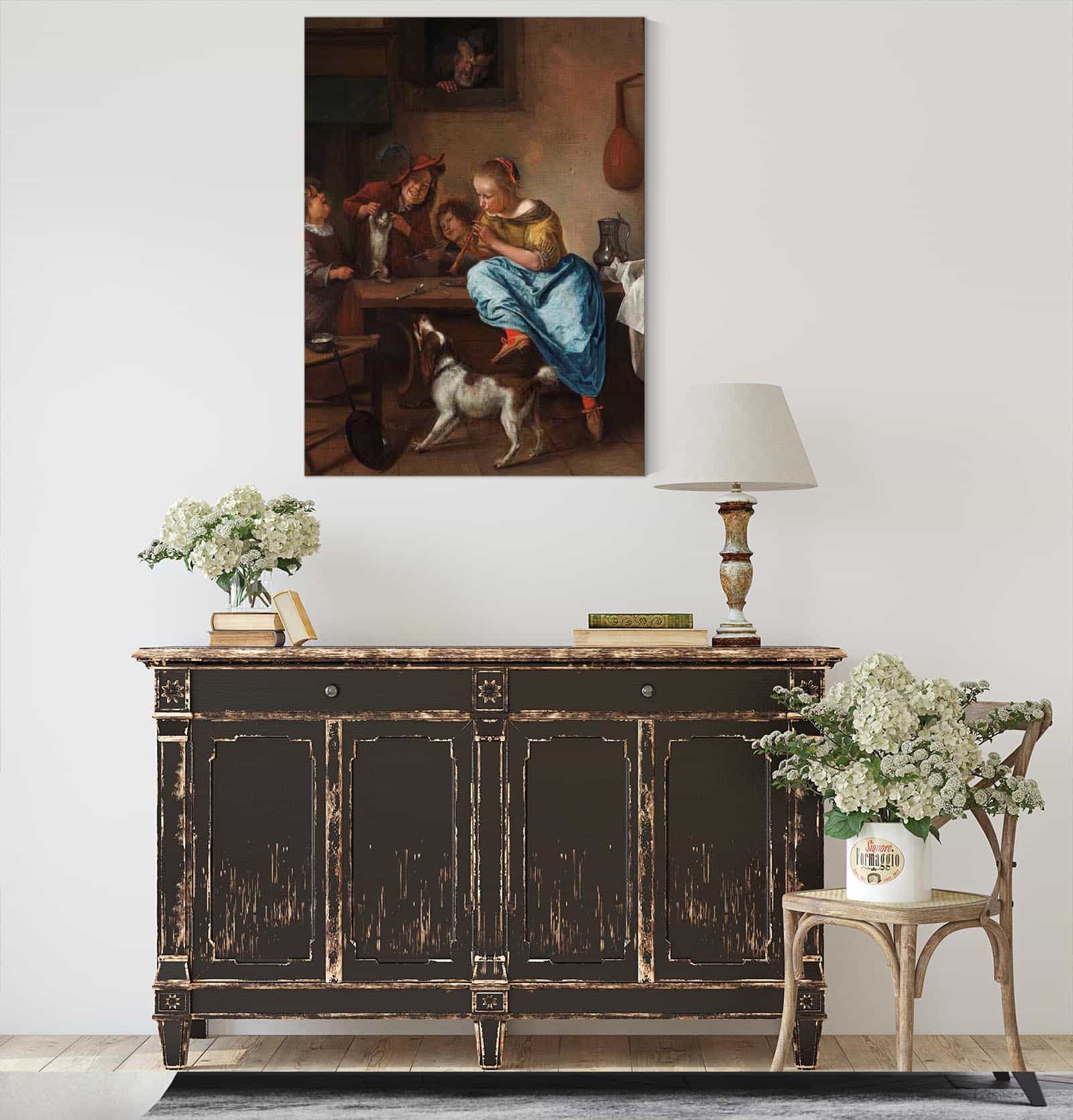The Dancing Lesson by Jan Steen - Image 4