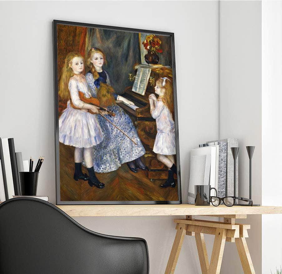 The Daughters Of Catulle Mendes Painting Auguste Renoir Canvas Art - Image 4