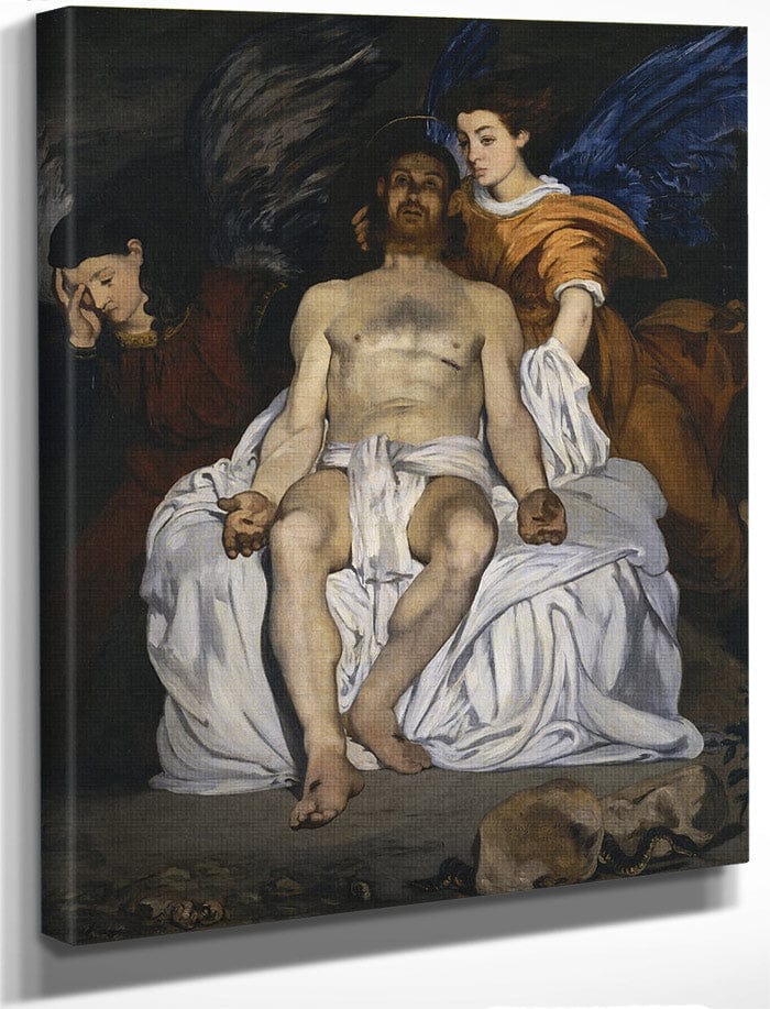 The Dead Christ With Angels 1864 Oil On Canvas 17940X14990Mm Metropolitan Museum Of Art Small By Edouard Manet