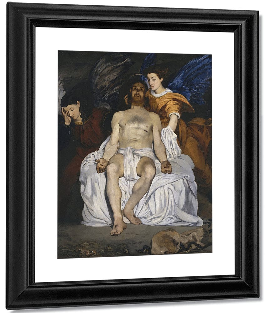 The Dead Christ With Angels 1864 Oil On Canvas 17940X14990Mm Metropolitan Museum Of Art Small By Edouard Manet - Image 3