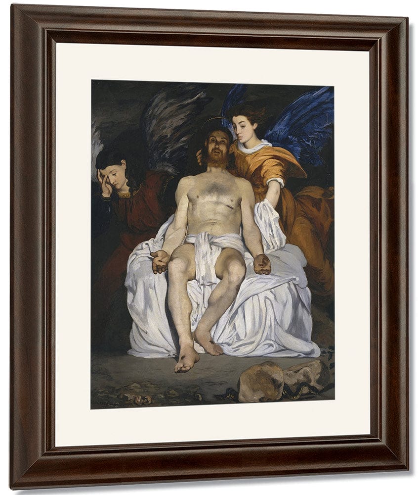 The Dead Christ With Angels 1864 Oil On Canvas 17940X14990Mm Metropolitan Museum Of Art Small By Edouard Manet - Image 4