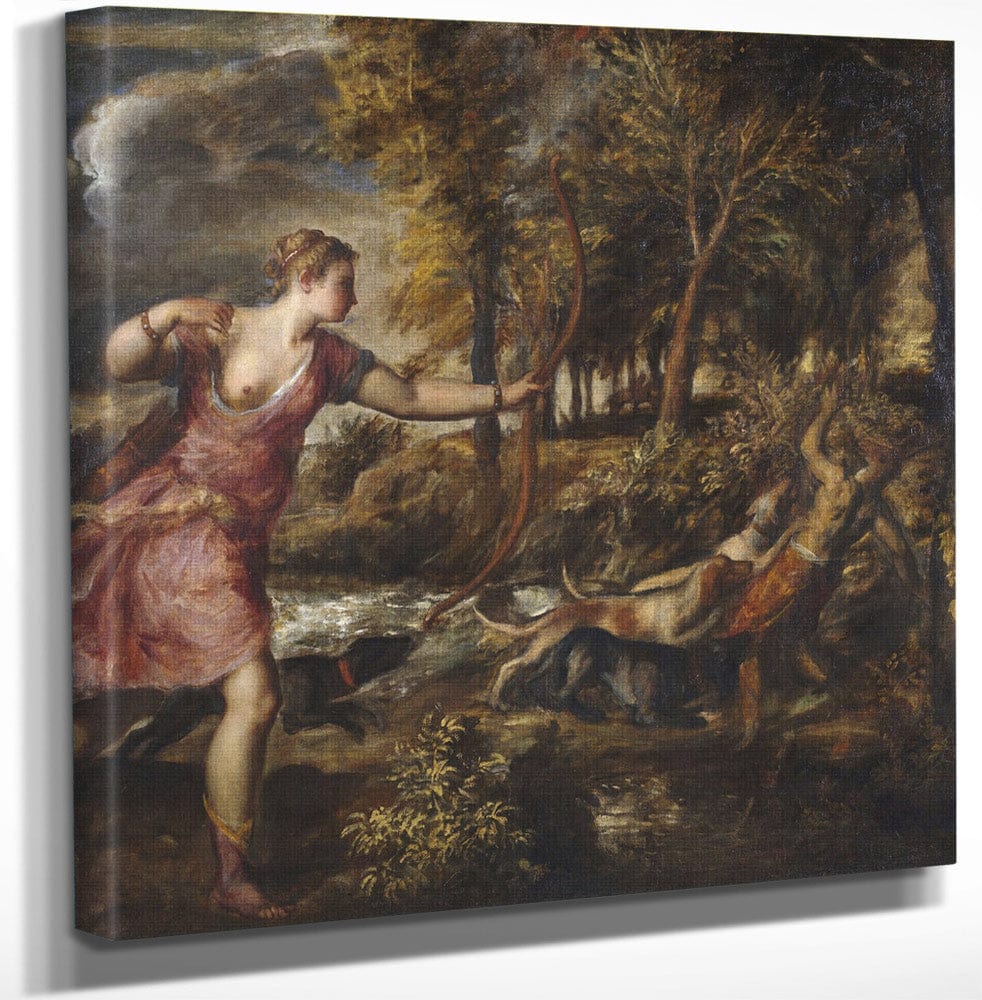 The Death Of Actaeon By Titian
